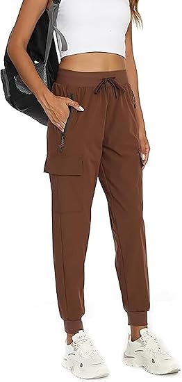 Womens Cargo Pants with Pockets-Lightweight Quick Dry Waterproof Hiking Pants for Travel Casual Athletic and Outdoor