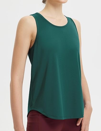 Women's Workout Tops Sleeveless Running Athletic Shirts Tank Tops Racerback Quick Dry UPF 50+