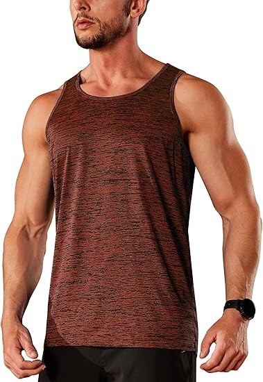 Men's Tank Tops Quick Dry Sleeveless Workout Muscle Shirt Athletic Bodybuilding Gym Performance Tee Shirts