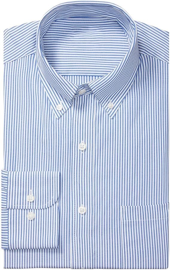 Men's Dress Shirt Regular Fit Pinpoint Stripe