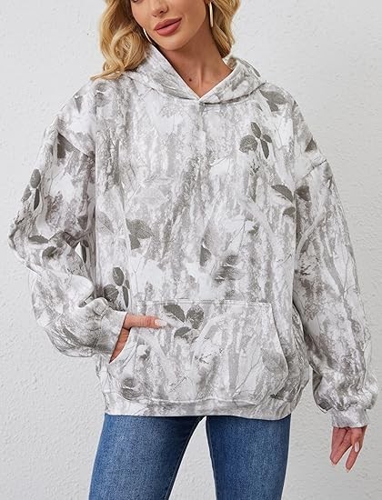 Hoodie For Men Women Long Sleeve Drop Shoulder Oversized Hooded Sweatshirt Pullover With Pocket