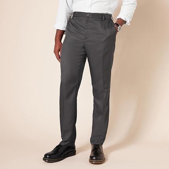 Men's Slim-Fit Flat-Front Dress Pant