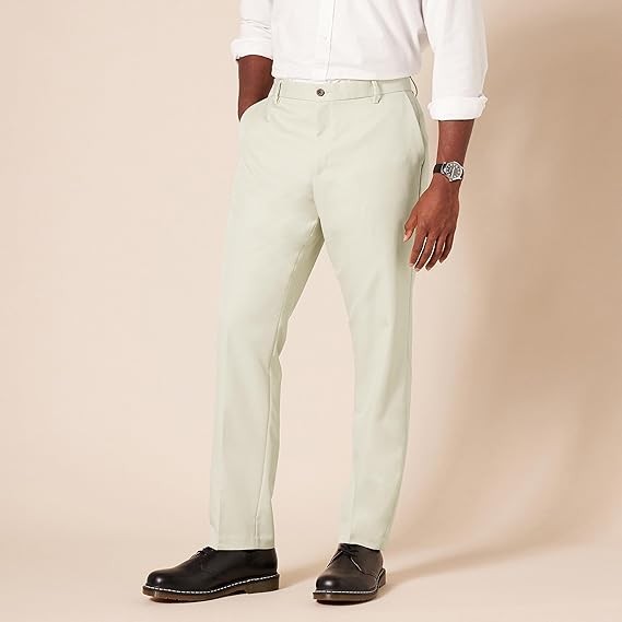 Men's Slim-Fit Flat-Front Dress Pant