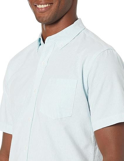 Men's Regular-Fit Short-Sleeve Pocket Oxford Shirt