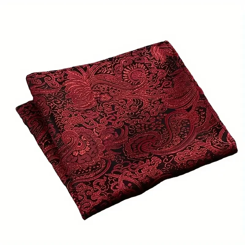 Men'S Pocket Towel, Clothing Decoration Small Square Towel, Fashion Accessories Polyester Silk Small Square Towel for Wedding And Banquet
