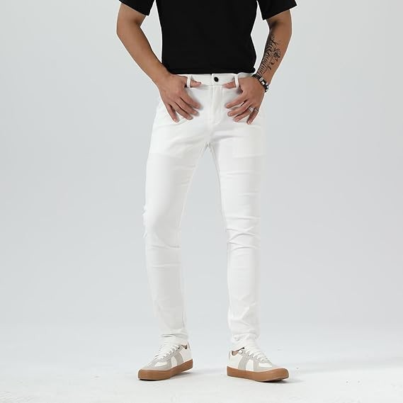 Men's Plaid Pants Skinny Dress Pants for Men Skinny Chino Pants Men