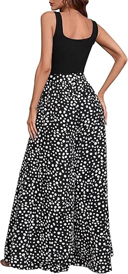 Women's Jumpsuits Dressy Casual Summer Loose Wide Leg Tank Top Jumpsuit with Belt